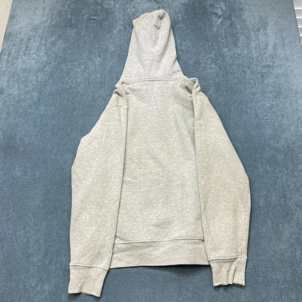 The North Face Hoodie Mens Medium Heather Gray Fleece Lined Kangaroo Pockets